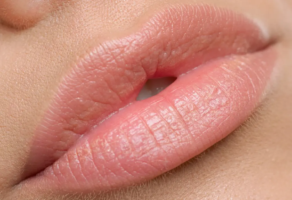 Farbauffrischung der Lippen